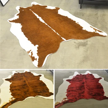 Europe America Style Imitation Leather Carpet for Living Room Bedroom Red/brown Cow Skin Print Carpets Home Decoration Rugs
Europe America Style Imitation Leather Carpet for Living Room Bedroom Red/brown Cow Skin Print Carpets Home Decoration Rugs