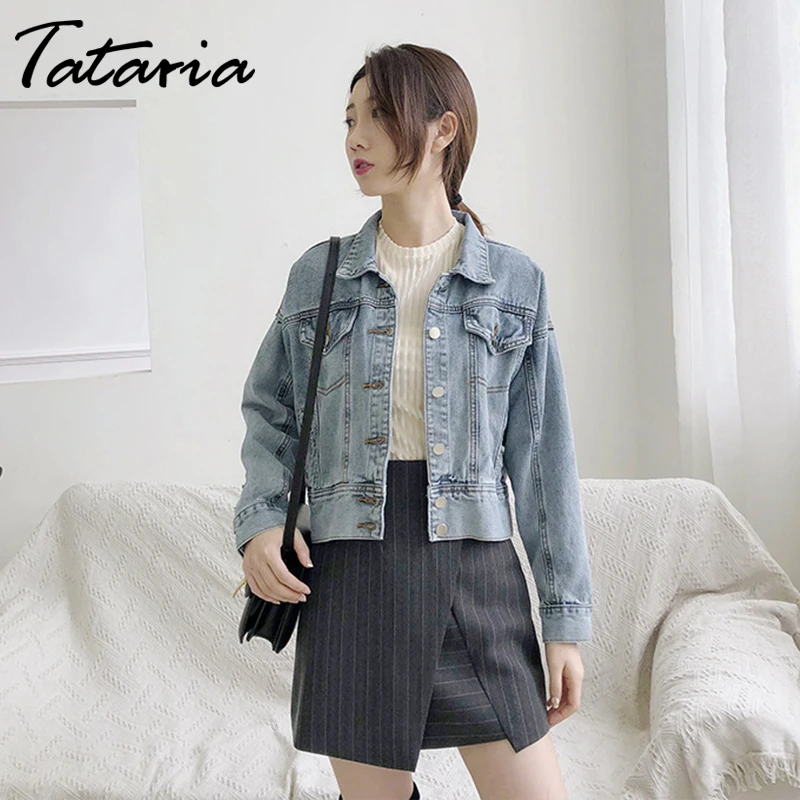 Tataria Jeans Jacket Women Short Denim Jackets Womens Coats and Jackets Jean Short Coat Jacket Female Casual Streetwear Coat
Tataria Jeans Jacket Women Short Denim Jackets Womens Coats and Jackets Jean Short Coat Jacket Female Casual Streetwear Coat