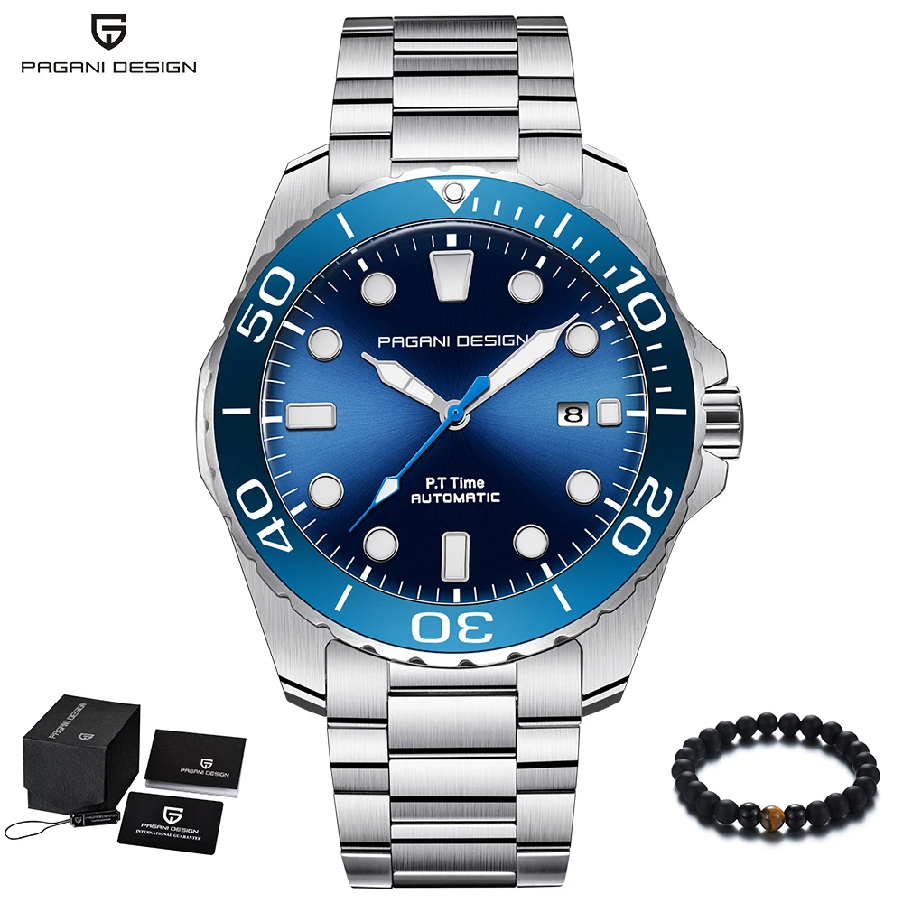 PAGANI Design Brand Men Luxury Watches Automatic Blue Watch Men Stainless Steel Waterproof Business Sport Mechanical Wristwatch
PAGANI Design Brand Men Luxury Watches Automatic Blue Watch Men Stainless Steel Waterproof Business Sport Mechanical Wristwatch