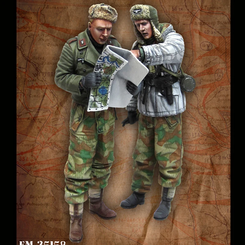 Resin figure 2pcs/lot 1/35 model kits German tank thrower soldiers unpainted and unassembled
Resin figure 2pcs/lot 1/35 model kits German tank thrower soldiers unpainted and unassembled