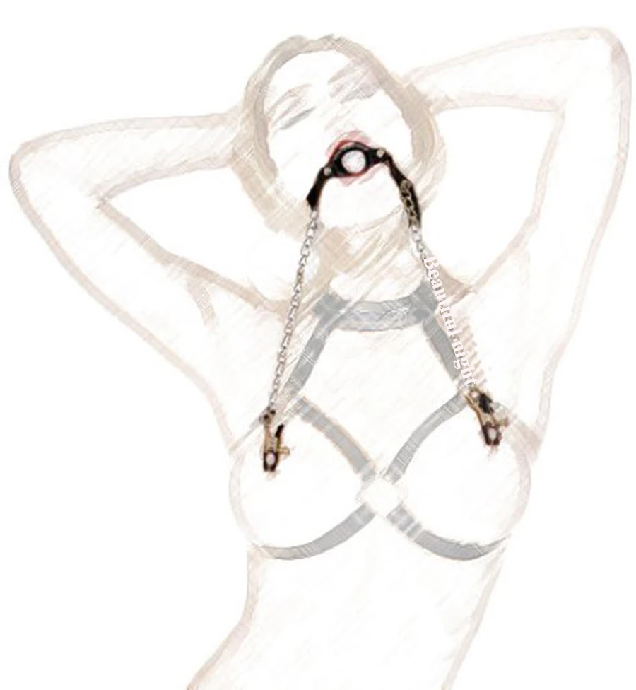 Leather Open Mouth Gag Clamp Harness Restraint Strap Bra,Collar Lingerie ,Halloween Costume
Leather Open Mouth Gag Clamp Harness Restraint Strap Bra,Collar Lingerie ,Halloween Costume