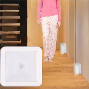 6 LED Wireless PIR Auto Motion Sensor Infrared Night Light Cabinet Stair Lamp Home Decoration Lights Practical Lamp SA70
6 LED Wireless PIR Auto Motion Sensor Infrared Night Light Cabinet Stair Lamp Home Decoration Lights Practical Lamp SA70