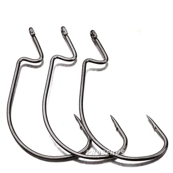 10pcs/LOT Fishing hook crankhook for Soft Worm Bait Crankbait Wide belly crank hooks Steel Wide Crank Offset Barbed Carp
10pcs/LOT Fishing hook crankhook for Soft Worm Bait Crankbait Wide belly crank hooks Steel Wide Crank Offset Barbed Carp