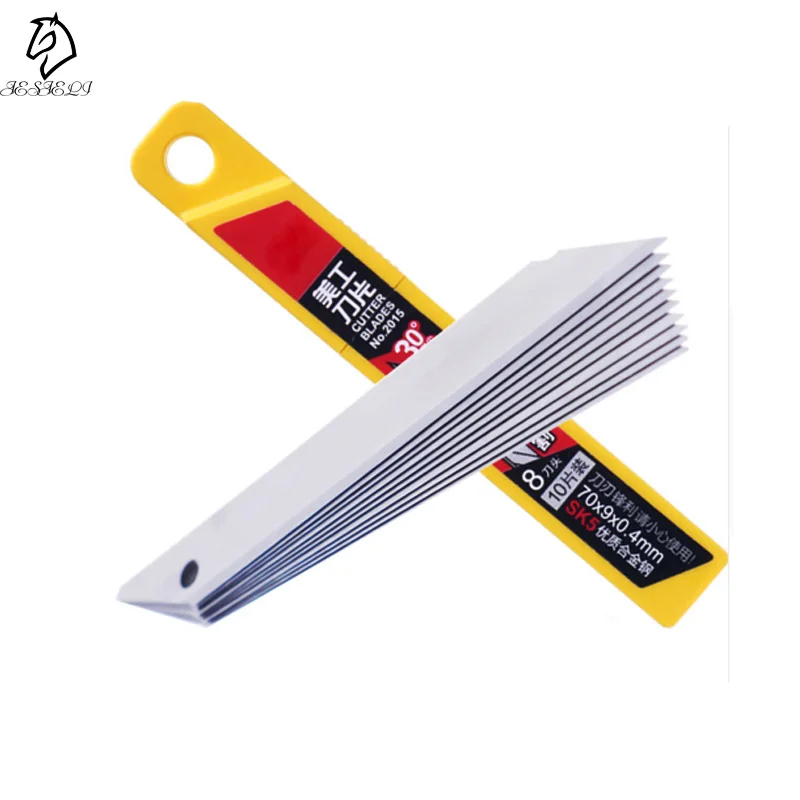 10 Pcs Office Supplies Utility Knife Refill Blades Alloy Steel Replaceable Blades Cutting Blades For Utility Knife
10 Pcs Office Supplies Utility Knife Refill Blades Alloy Steel Replaceable Blades Cutting Blades For Utility Knife