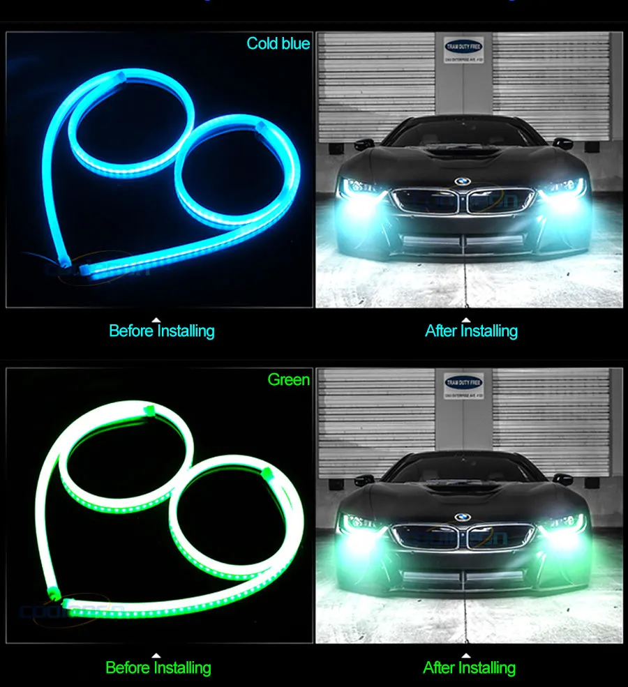 car daytime running lights auto drl lamp decor bulb signal lamp lighting (14)