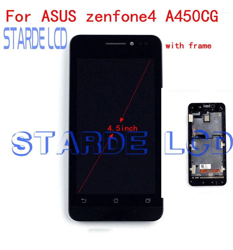 Starde Replacement LCD 4.5'' for Asus Zenfone 4 A450CG LCD Display Touch Screen Display With Frame Digitizer Assembly
Starde Replacement LCD 4.5'' for Asus Zenfone 4 A450CG LCD Display Touch Screen Display With Frame Digitizer Assembly