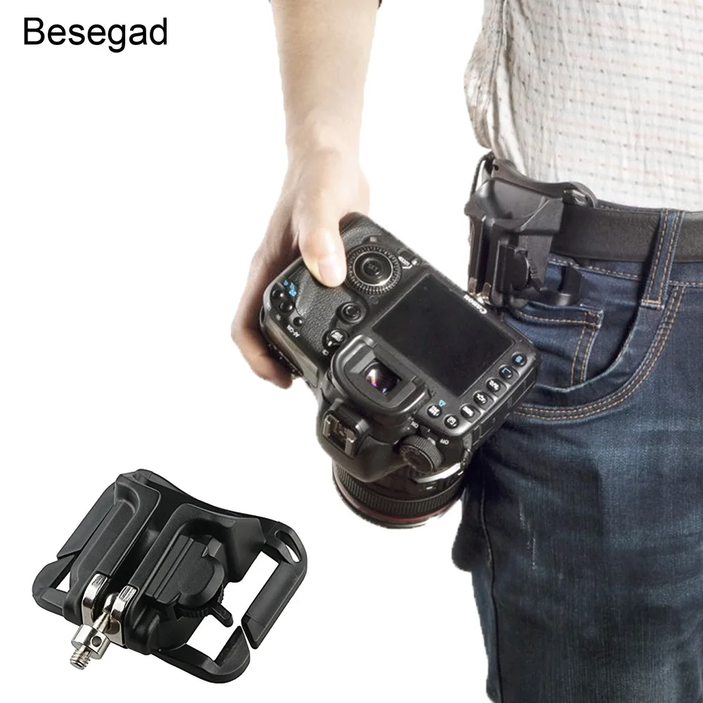 Besegad Plastic Camera Waist Spider Belt Holster Quick Strap Buckle Button Clip Holder for Carrying 20kg DSLR Digital SLR Camera
Besegad Plastic Camera Waist Spider Belt Holster Quick Strap Buckle Button Clip Holder for Carrying 20kg DSLR Digital SLR Camera