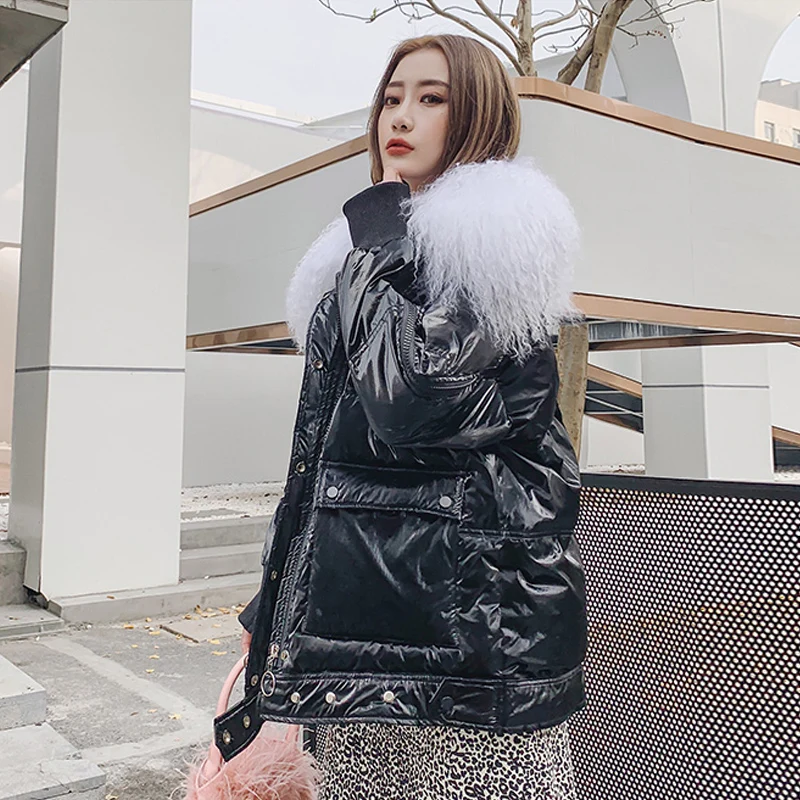 Large Real Wool 2019 Female Long Down Parkas Women Winter Coat Thickening Winter Jacket Women Outwear White Duck Down Jacket
Large Real Wool 2019 Female Long Down Parkas Women Winter Coat Thickening Winter Jacket Women Outwear White Duck Down Jacket