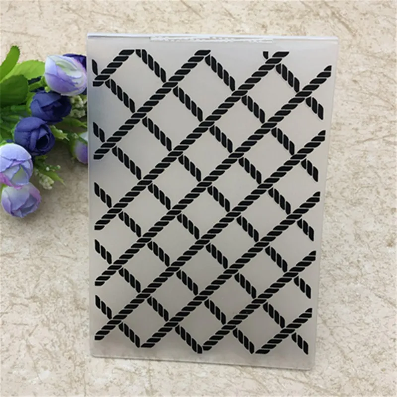PLASTIC EMBOSSING FOLDER Sporadic grid DIY scrapbook album card gift packing decoration cutting dies paper craft making
PLASTIC EMBOSSING FOLDER Sporadic grid DIY scrapbook album card gift packing decoration cutting dies paper craft making