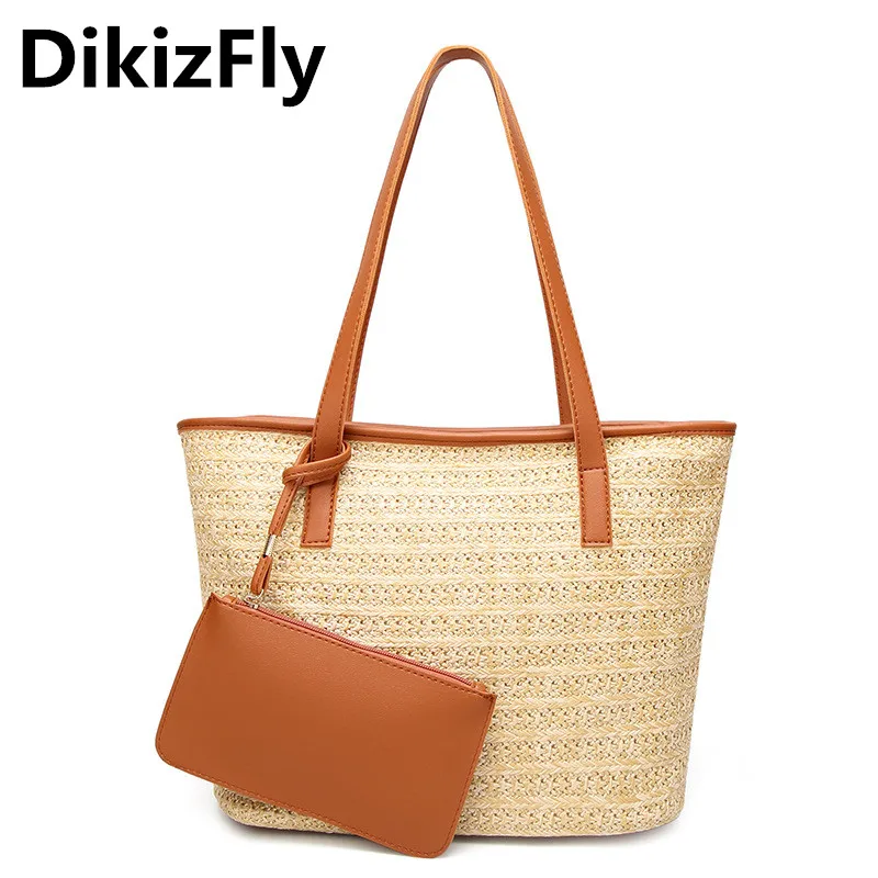 DikizFly Casual Women Fashion Designer Straw Handbags Tote Bags Women Handbag Big Shoulder Bag Shopping Straw Bag Beach Purse
DikizFly Casual Women Fashion Designer Straw Handbags Tote Bags Women Handbag Big Shoulder Bag Shopping Straw Bag Beach Purse