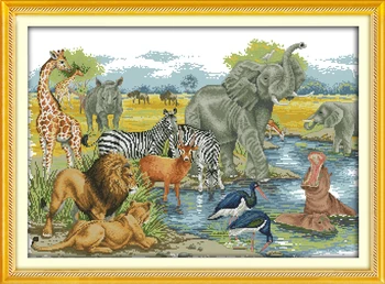 Animal World! DIY 11CT14CT DMC Counted Cross Stitch Kits For Needlework Embroidery Knitting Needles Handmade Patchwork Crafts
Animal World! DIY 11CT14CT DMC Counted Cross Stitch Kits For Needlework Embroidery Knitting Needles Handmade Patchwork Crafts
