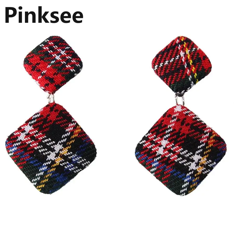 2019 Vintage New Stripe Print Cloth Button Earrings Plaid Geometric Square Stud Earrings for Women Girls Winter Accessories
2019 Vintage New Stripe Print Cloth Button Earrings Plaid Geometric Square Stud Earrings for Women Girls Winter Accessories