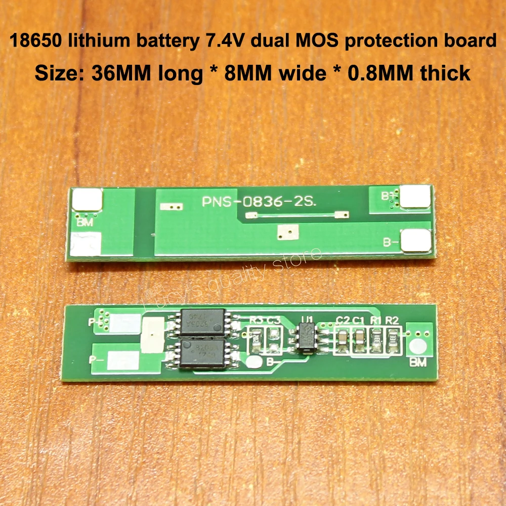 10pcs/lot 18650 lithium battery 7.4V protection board 2 string double MOS protection board against overcharge and over discharge
10pcs/lot 18650 lithium battery 7.4V protection board 2 string double MOS protection board against overcharge and over discharge