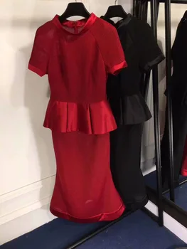 2018 slim vestidos de fiesta elegant red party dress unique ruffles waist sarafan female summer fashion black summer dress
2018 slim vestidos de fiesta elegant red party dress unique ruffles waist sarafan female summer fashion black summer dress