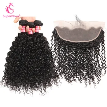Supenova Kinky Curly Hair Bundles With Frontal Closure 13*4 Size Human Remy Hair Weaves 3PCS Malaysian Hair Bundles With Closure
Supenova Kinky Curly Hair Bundles With Frontal Closure 13*4 Size Human Remy Hair Weaves 3PCS Malaysian Hair Bundles With Closure