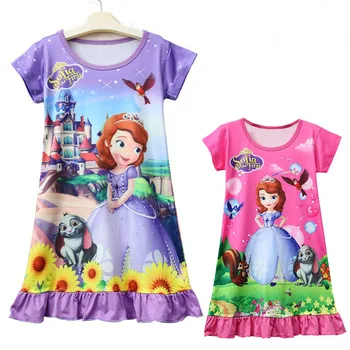2018 Sofia Summer Girl Princess Dress Pajama Kids Nightgowns For Girls Fashion Sleepwear Kids Homewear Sofia Princess Nightgown
2018 Sofia Summer Girl Princess Dress Pajama Kids Nightgowns For Girls Fashion Sleepwear Kids Homewear Sofia Princess Nightgown