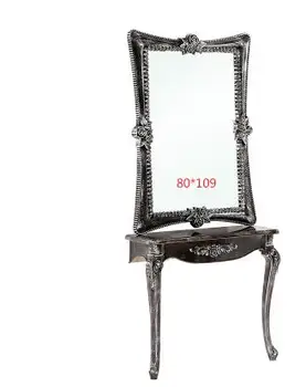 Factory direct-selling salons shop mirror glass steel relief salon hair dressing table retro european-style mirror.
Factory direct-selling salons shop mirror glass steel relief salon hair dressing table retro european-style mirror.