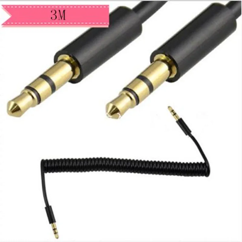 Retractable line gold-plated DC3.5 male to male audio spring line Car AUX mobile phone MP3 MP4 audio to copy line 3 m
Retractable line gold-plated DC3.5 male to male audio spring line Car AUX mobile phone MP3 MP4 audio to copy line 3 m