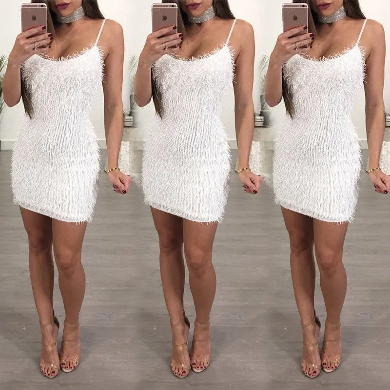 HOT Fashion Women Sexy Solid Brief Dress Party Evening Short Mini Dress Sleeveless Slim Elastic Bodycon Plush Dresses Vestido
HOT Fashion Women Sexy Solid Brief Dress Party Evening Short Mini Dress Sleeveless Slim Elastic Bodycon Plush Dresses Vestido