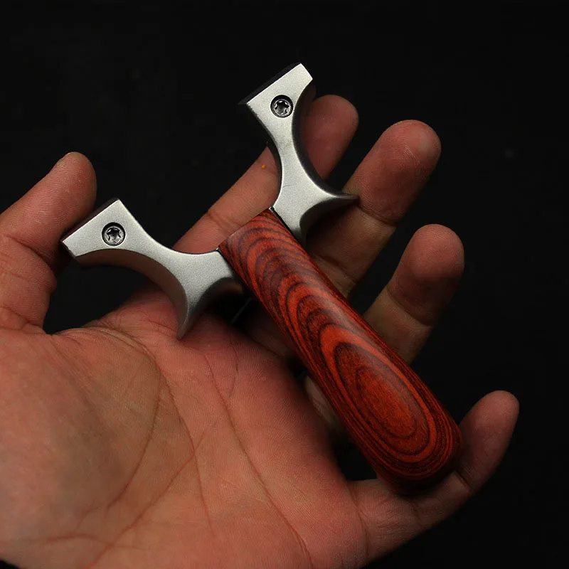Professional Hunting Slingshot Stainless Steel Wood Handle Catapult Outdoor Shooting Sling Shot with Flat Rubber Band 2019 New
Professional Hunting Slingshot Stainless Steel Wood Handle Catapult Outdoor Shooting Sling Shot with Flat Rubber Band 2019 New