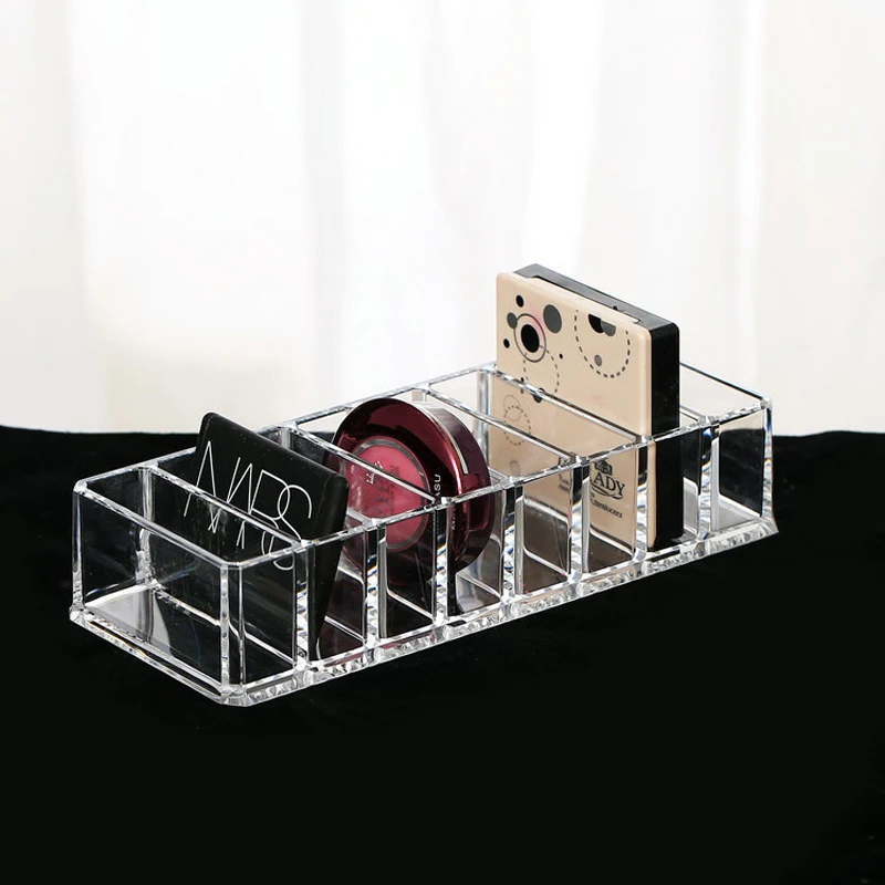 Fashion Clear Acrylic 8 Slots Cosmetic Organizer Powder Storage Box Household Women Makeup Tool Case Cosmetic Storage Container
Fashion Clear Acrylic 8 Slots Cosmetic Organizer Powder Storage Box Household Women Makeup Tool Case Cosmetic Storage Container