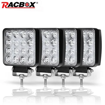 4pcs 48W 4 inch LED Work Light Square Spotlight Beam Driving for UAZ 4x4 offroad Truck Trailer ATV SUV 4WD Boat 12 24V Work Lamp
4pcs 48W 4 inch LED Work Light Square Spotlight Beam Driving for UAZ 4x4 offroad Truck Trailer ATV SUV 4WD Boat 12 24V Work Lamp