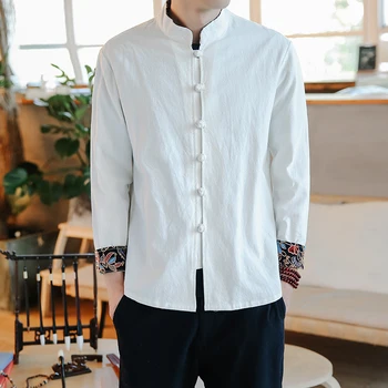 Chinese Style Long-sleeved men Linen Shirts, 2019 Summer Cool Breathable Men Shirt, Loose and Comfortable Size S-5XL
Chinese Style Long-sleeved men Linen Shirts, 2019 Summer Cool Breathable Men Shirt, Loose and Comfortable Size S-5XL