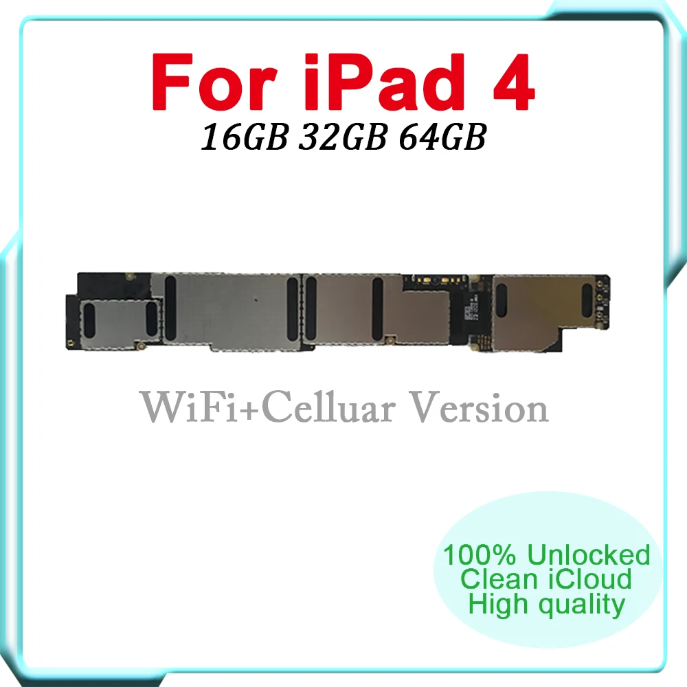 WiFi+Celluar 3G Version For iPad 4 Motherboard,100% Unlocked Used Logic Board For iPad 4 A1459/A1460 Motherboard With IOS System
WiFi+Celluar 3G Version For iPad 4 Motherboard,100% Unlocked Used Logic Board For iPad 4 A1459/A1460 Motherboard With IOS System