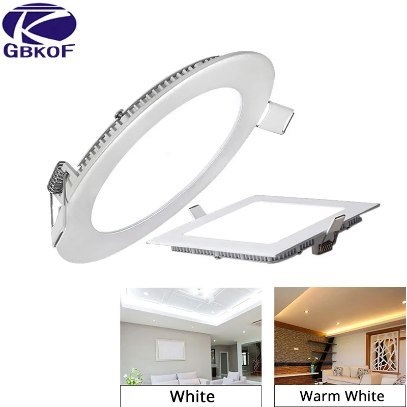 20pcs/lot Ultra Thin Led Panel Downlight 3w 4w 6w 9w 12w 15w 18w Round Square Ceiling Recessed Spot Light AC85-265V Painel lamp
20pcs/lot Ultra Thin Led Panel Downlight 3w 4w 6w 9w 12w 15w 18w Round Square Ceiling Recessed Spot Light AC85-265V Painel lamp