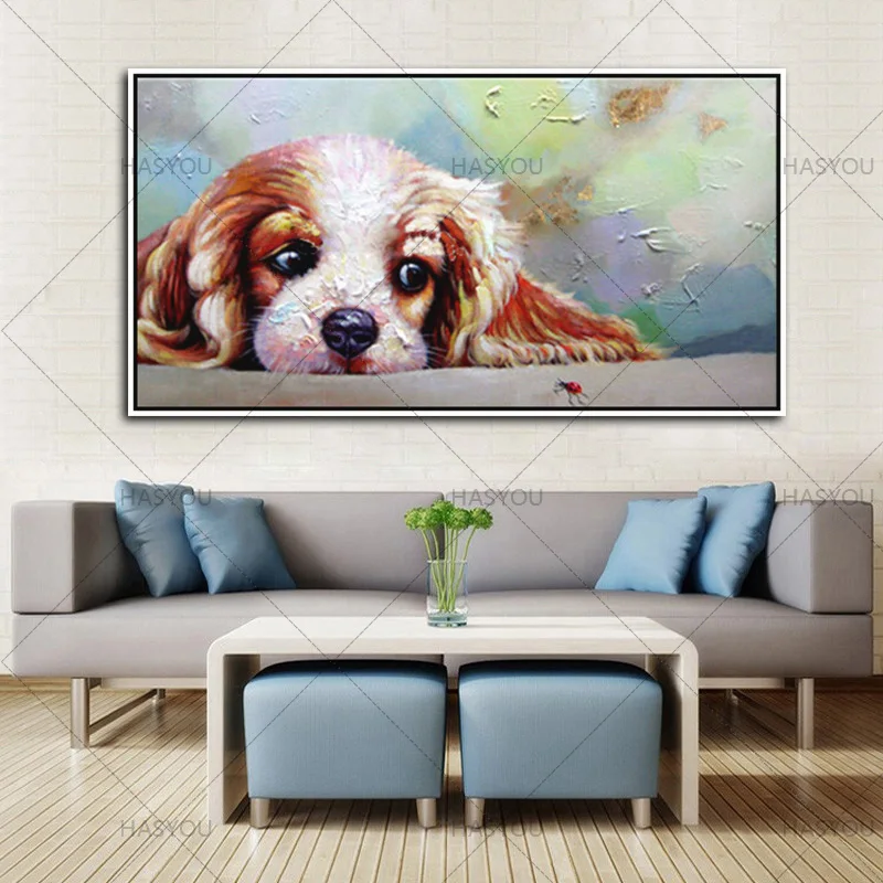 large Morden dog canvas Pictures 100% Handpainted funny dog Abstract acrylic Oil Painting On Canvas Wall Art For Home Decoration
large Morden dog canvas Pictures 100% Handpainted funny dog Abstract acrylic Oil Painting On Canvas Wall Art For Home Decoration