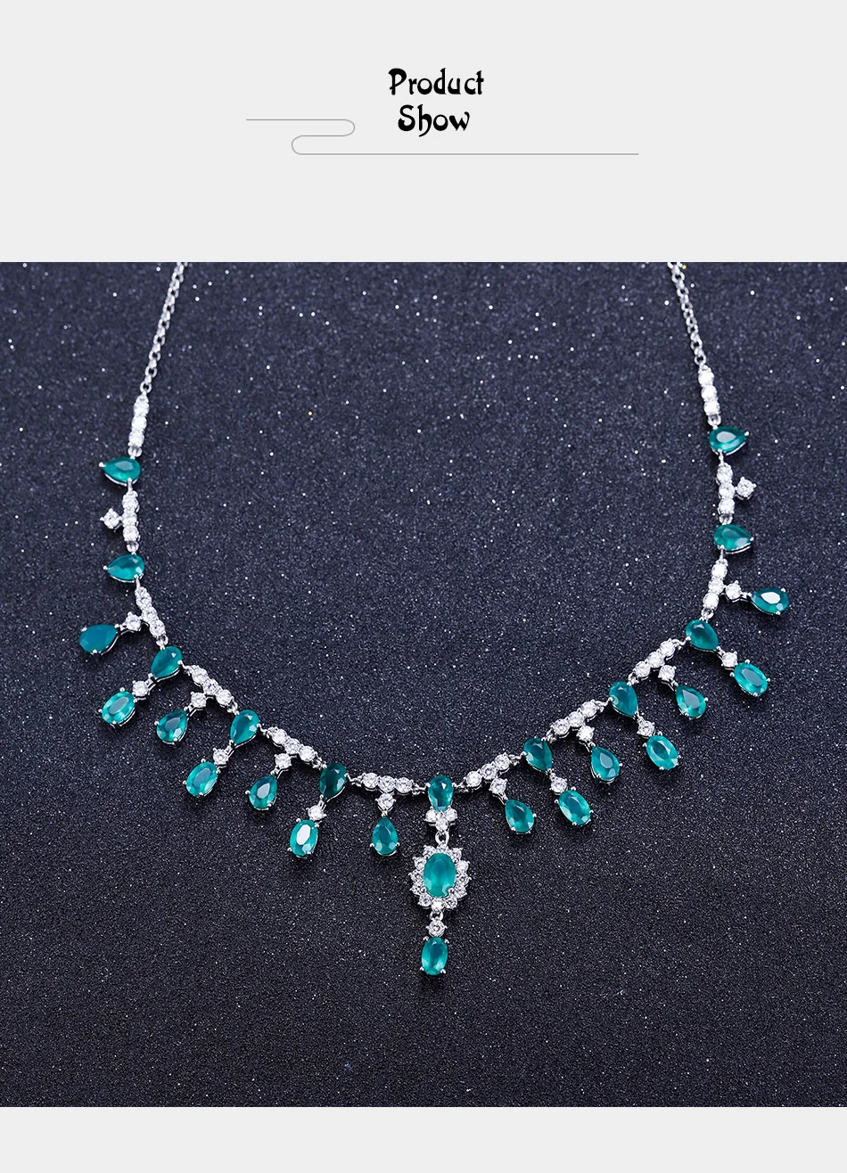 Green Agate 925 Sterling Silver Gemstones Necklaces For Women Topaz Pendant Design Choker Luxury Fine Jewelry 4 Mallzona HTB1PjZhQHvpK1RjSZPiq6zmwXXaE Green Agate 925 Sterling Silver Gemstones Necklaces For Women Topaz Pendant Design Choker Luxury Fine Jewelry Mallzona