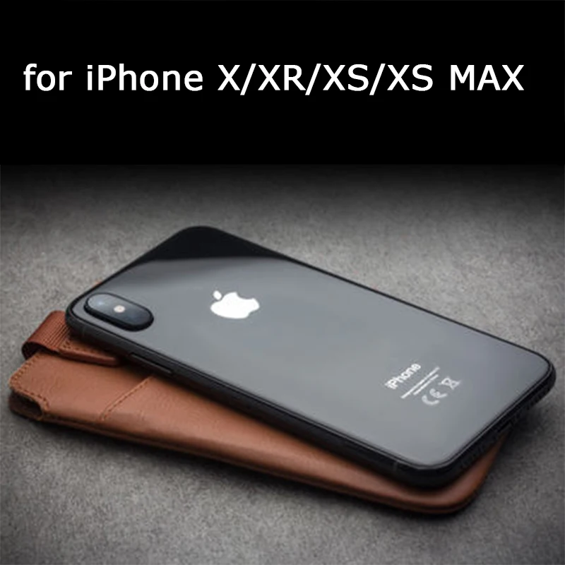 Фото Чехол для iPhone XS MAX роскошный чехол из натуральной кожи телефона XR чехлы X 9 модная