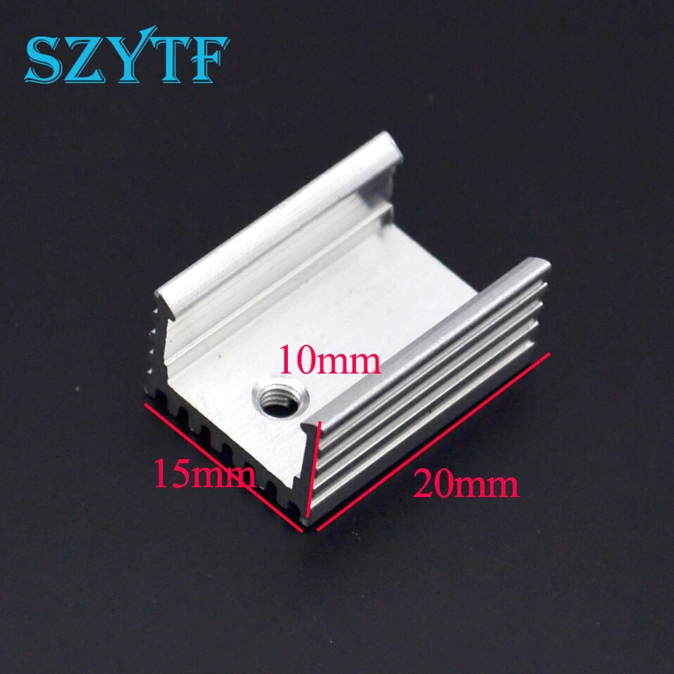 100pcs Heat sink 15*10*20MM (silver) high quality radiator simple TO-220 transistor and other special
100pcs Heat sink 15*10*20MM (silver) high quality radiator simple TO-220 transistor and other special