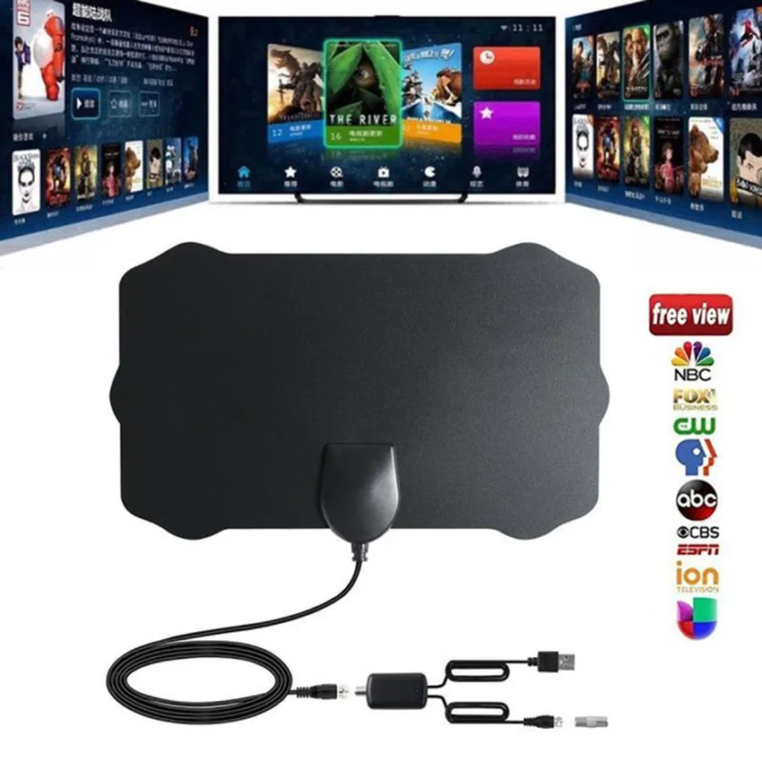 80 Miles Antena Digital HDTV Indoor HD TV Antenna with Amplifier Signal Booster TV Radius VHF UHF 28 dBi HD TV Antennas Aerial
80 Miles Antena Digital HDTV Indoor HD TV Antenna with Amplifier Signal Booster TV Radius VHF UHF 28 dBi HD TV Antennas Aerial