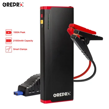 12V 21000mAh Car Jump Starter 2000A Portable Auto External Battery Multi-function Vehicle Emergency Battery Booster Power Bank
12V 21000mAh Car Jump Starter 2000A Portable Auto External Battery Multi-function Vehicle Emergency Battery Booster Power Bank