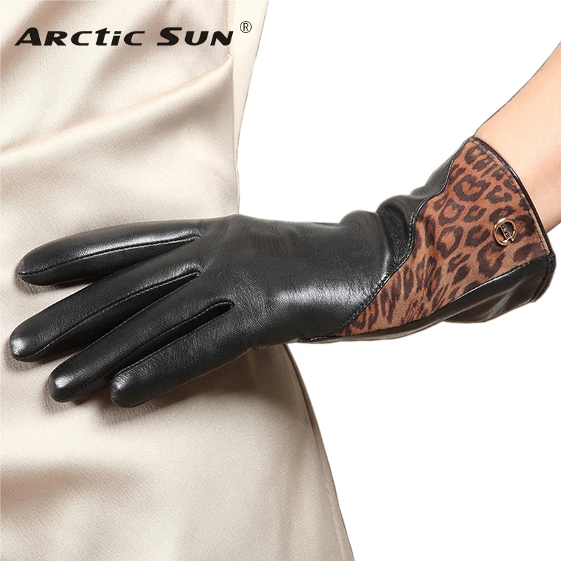 Genuine Leather Gloves Female Driving Nappa High Quality Sheepskin Gloves Warm Plush Lined Winter Women Mittens EL047NC2
Genuine Leather Gloves Female Driving Nappa High Quality Sheepskin Gloves Warm Plush Lined Winter Women Mittens EL047NC2
