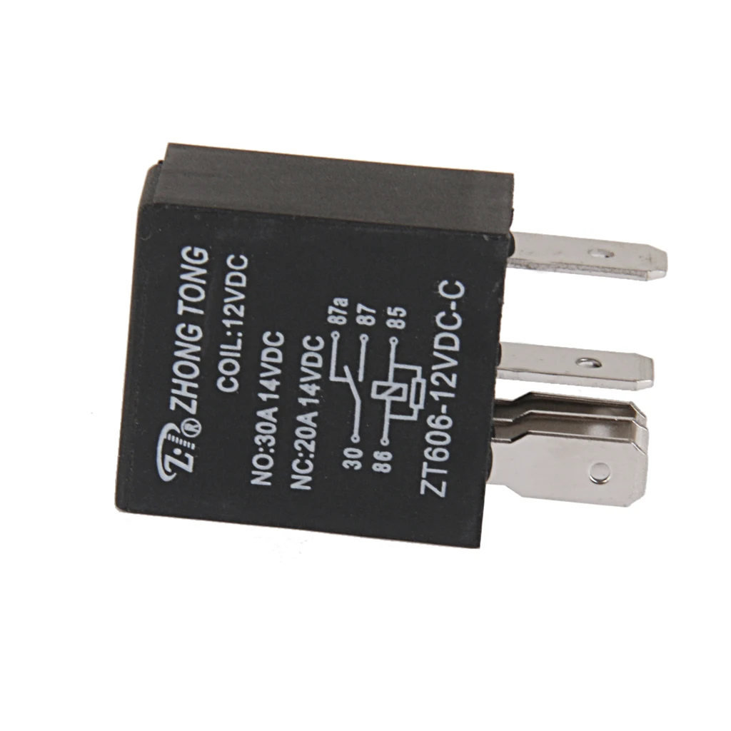 12V 20/30 Amp 5 Pin SPDT Car Relay, Electrical Relay Switch for Automotive Truck Boat Marine
