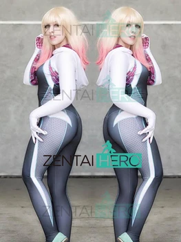 3D Printed Gwen Stacy Spider-Man Costume NEW Hooded Gwen Stacy Ghost-Spider Costume Zentai Bodysuit Spiderman Superhero Catsuits
3D Printed Gwen Stacy Spider-Man Costume NEW Hooded Gwen Stacy Ghost-Spider Costume Zentai Bodysuit Spiderman Superhero Catsuits