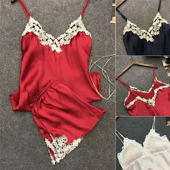 2018 Summer Women Ladies Sexy Sleeveless V Neck Top Shorts Sleepwear Babydoll Underwear Night Pajama Sets
2018 Summer Women Ladies Sexy Sleeveless V Neck Top Shorts Sleepwear Babydoll Underwear Night Pajama Sets