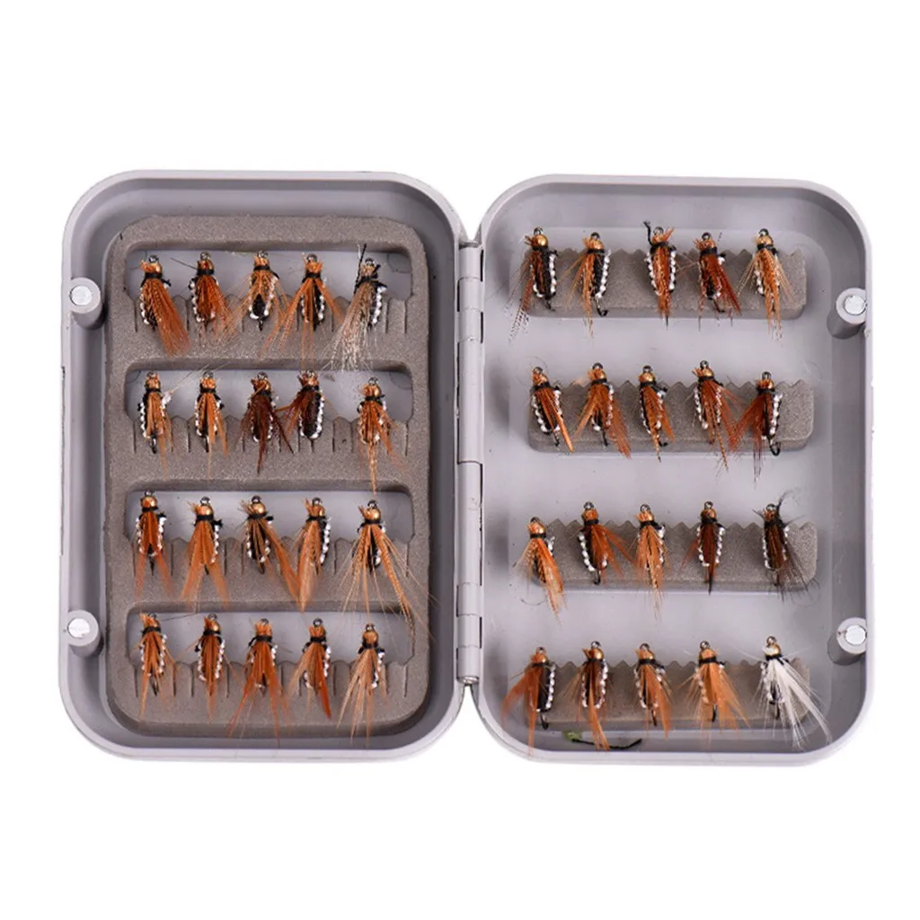 CHAMSGEND Fishing bait 2019 fishing hook bait and waterproof plastic box fly hook bait 40 pieces / set bait 16mm * 5mm
CHAMSGEND Fishing bait 2019 fishing hook bait and waterproof plastic box fly hook bait 40 pieces / set bait 16mm * 5mm