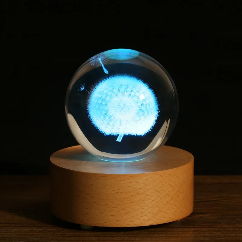 Dandelion 3D Laser Engraved Crystal Ball Quartz Glass Sphere Miniatures Personalized Gifts Holiday Present Accept Custom Photo
Dandelion 3D Laser Engraved Crystal Ball Quartz Glass Sphere Miniatures Personalized Gifts Holiday Present Accept Custom Photo