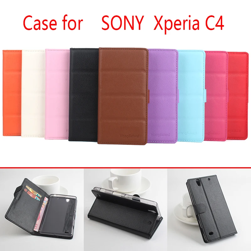 For Sony Xperia C4 Phone Case Folio Flip Pure Color Lichee Pattern PU Leather Wallet Case Cover Cash/Card Slots
For Sony Xperia C4 Phone Case Folio Flip Pure Color Lichee Pattern PU Leather Wallet Case Cover Cash/Card Slots