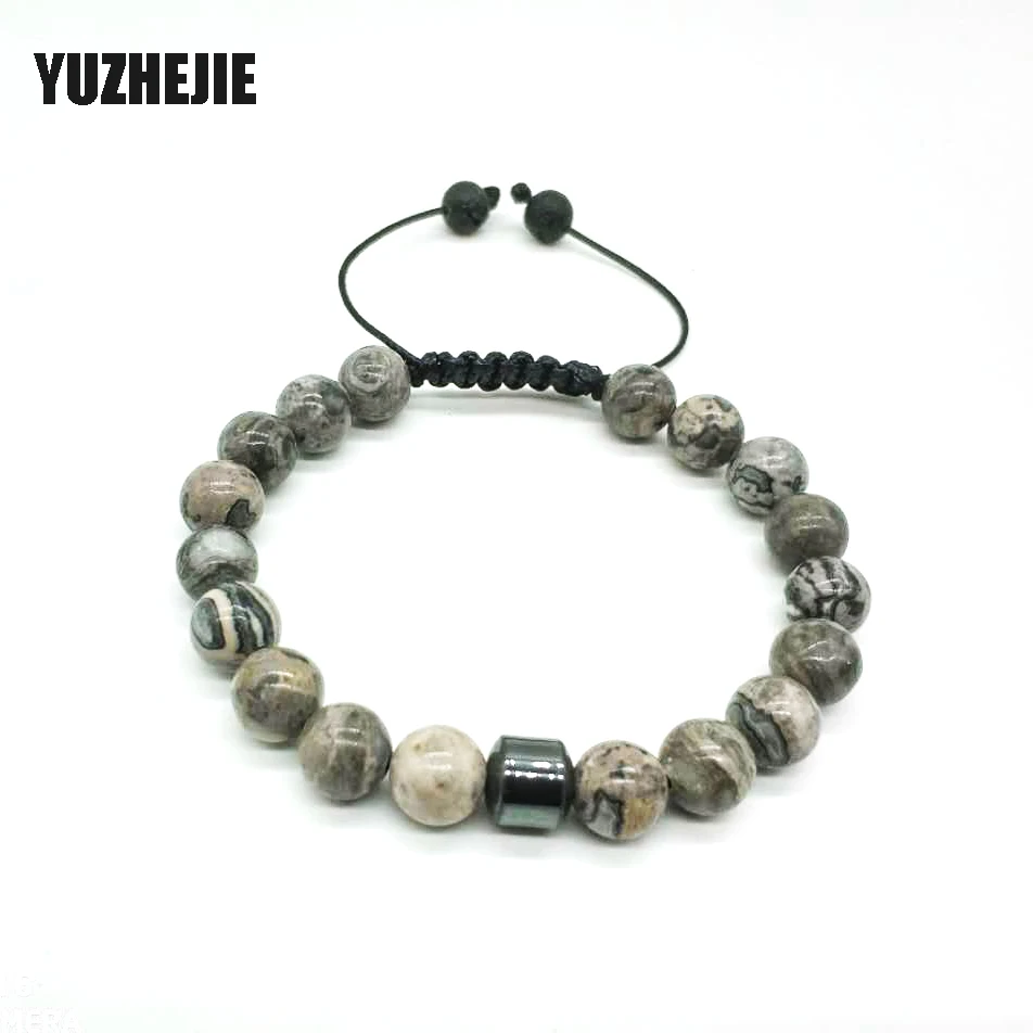 YUZHEJIE New Arrive Men Bead Bracelet CZ Round & 8mm Stone beads Charm adjustable Bracelet For Men Fashion Jewelry Best Gift
YUZHEJIE New Arrive Men Bead Bracelet CZ Round & 8mm Stone beads Charm adjustable Bracelet For Men Fashion Jewelry Best Gift
