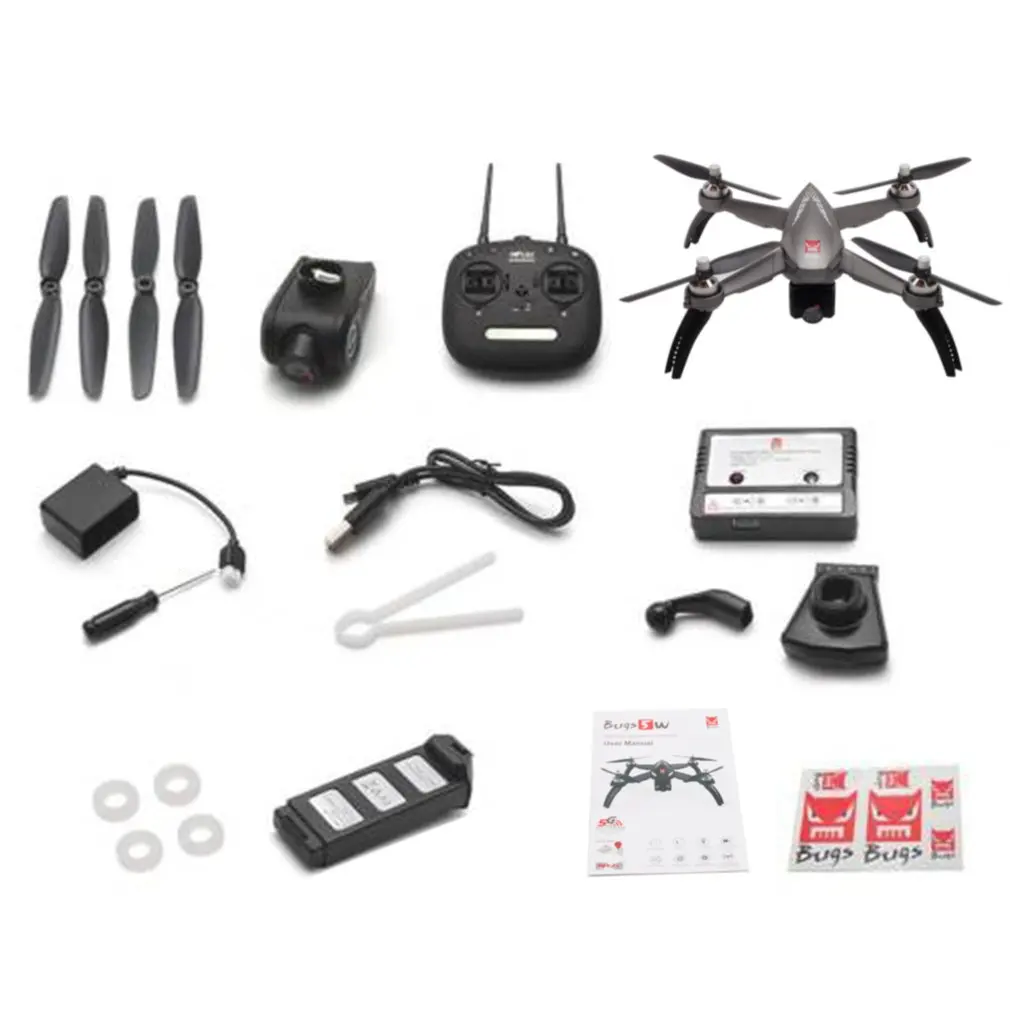 

MJX Bugs 5W B5W Brushless Motor RC Drone with 1080P 5G Wifi FPV Adjustable Camera GPS Quadcopter 2.4GHZ Remote Control Aircraft