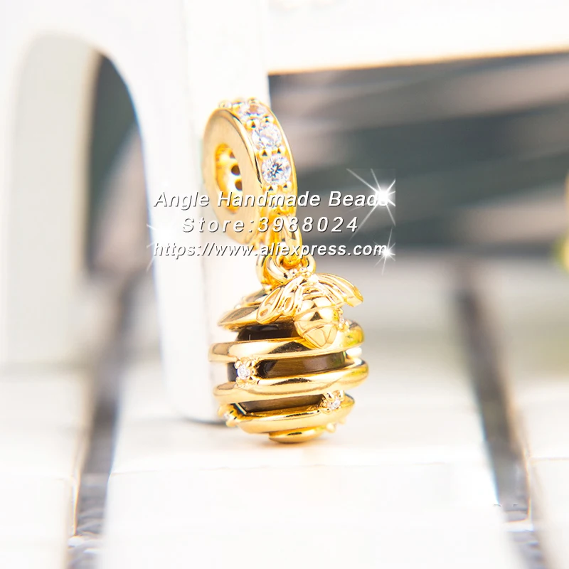 2018 Spring Gold Overlay Silver Shine Collection Sweet As Honey Dangle Charms Fit European Bracelets Necklaces Jewelry Making
2018 Spring Gold Overlay Silver Shine Collection Sweet As Honey Dangle Charms Fit European Bracelets Necklaces Jewelry Making
