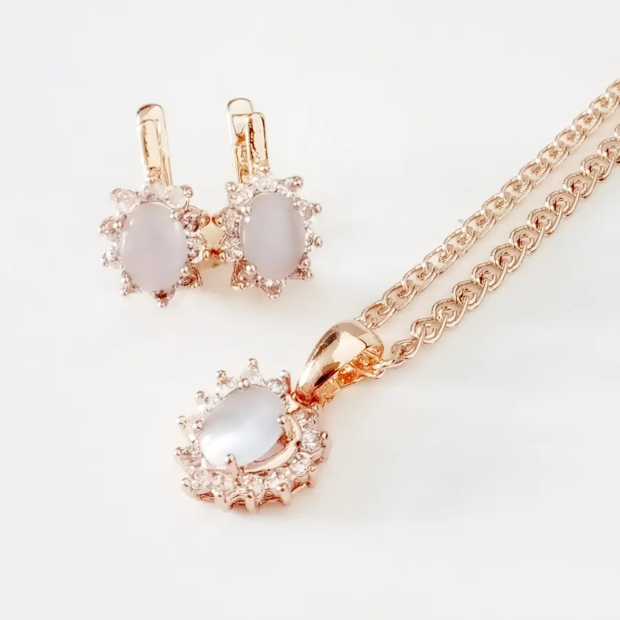 Fashion Earring Jewelry Set New Trendy Women Jewelry Wedding Gold Jewelry Heart Shape Rose 585 Gold Bridal Earring Jewelry Sets
Fashion Earring Jewelry Set New Trendy Women Jewelry Wedding Gold Jewelry Heart Shape Rose 585 Gold Bridal Earring Jewelry Sets