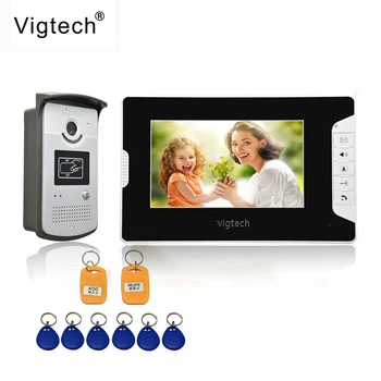Vigtech Home 7" Video Intercom Door Phone System With 1 golden Monitor 1 RFID Card Reader HD Doorbell Camera FREE SHIPPING
Vigtech Home 7" Video Intercom Door Phone System With 1 golden Monitor 1 RFID Card Reader HD Doorbell Camera FREE SHIPPING