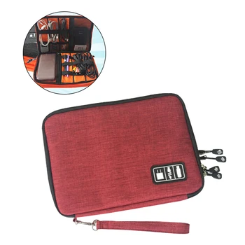Large Electronics Accessories Organizer Earphone Cable USB Flash Drives Digital Storage Pouch Data Bag Case (Red)
Large Electronics Accessories Organizer Earphone Cable USB Flash Drives Digital Storage Pouch Data Bag Case (Red)