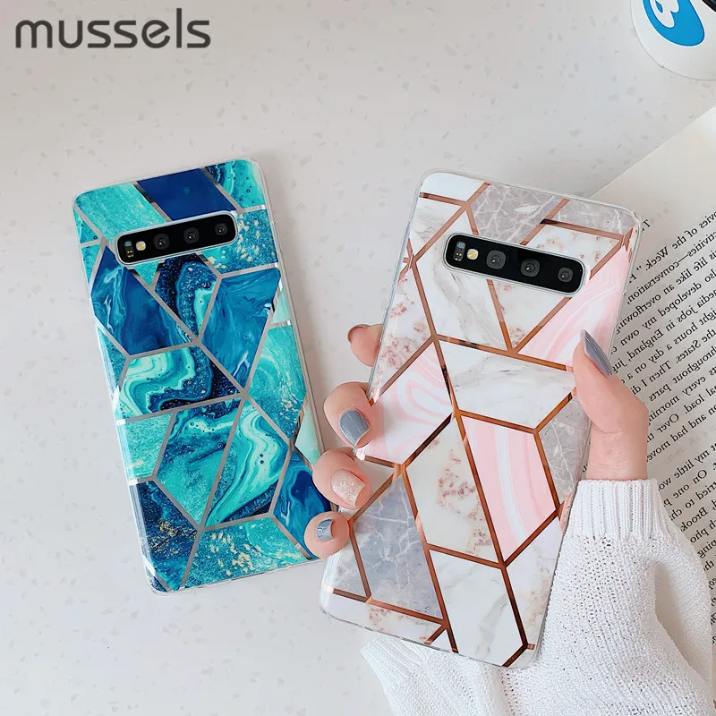 MUSSELS2 For Samsung Galaxy S8 S9 S10 Plus S10e Note 8 Note 9 Case Luxury Plating Geometry Marble Soft TPU Phone Case Cover
MUSSELS2 For Samsung Galaxy S8 S9 S10 Plus S10e Note 8 Note 9 Case Luxury Plating Geometry Marble Soft TPU Phone Case Cover