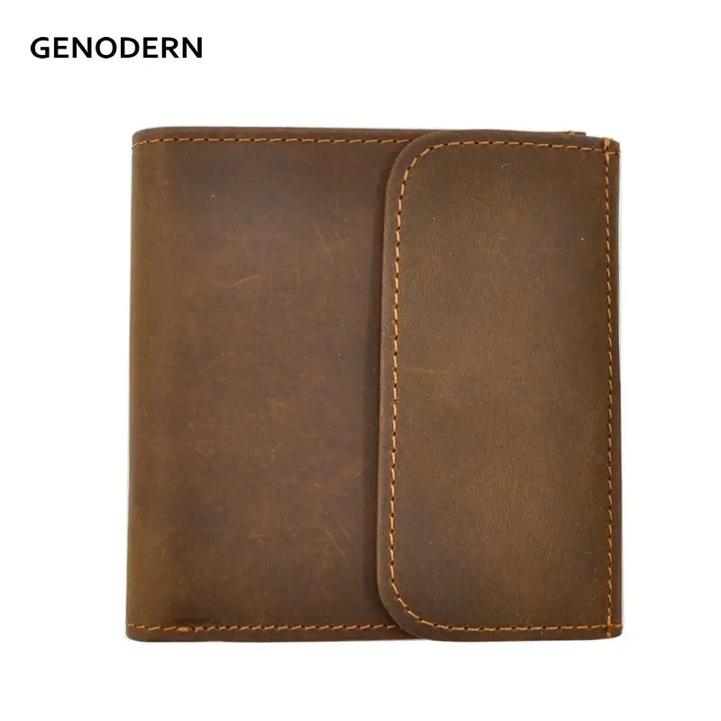 GENODERN Genuine Leather Men Wallets with Coin Pocket 100% Top Quality Short Male Purse Carteira Masculina Vintage Male Wallets
GENODERN Genuine Leather Men Wallets with Coin Pocket 100% Top Quality Short Male Purse Carteira Masculina Vintage Male Wallets